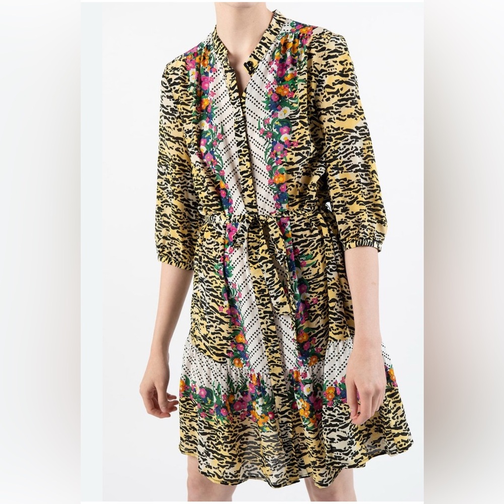 Saloni UK 14/US 10 Tyra dress in Tiger Rosette - Picture 8 of 8